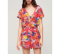 Superdry Robe Courte à Manches Courtes Beach Playsuit