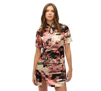Robe courte en jacquard à col mao femme Superdry Rose L
