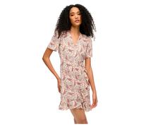 Superdry Robe Courte à Manches Courtes Printed Mini Wrap