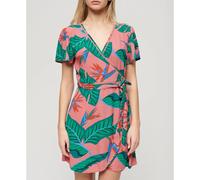 Robe superdry printed mini wrap 2ko pink paradise XS