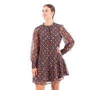 Robe courte manches longues et volants femme Superdry Multicolore M