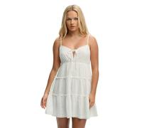 Mini robe Ã volants en Ã©tamine femme Superdry Blanc XL