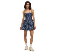Superdry Robe Corset Cami – Sans manches, courte – Bleu XS Femme
