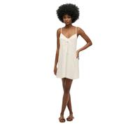 Superdry Robe courte sans manches Textured Woven Cami Blanc XS Femme