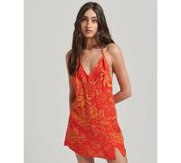 Robe nuisette courte imprimée femme Superdry Rouge L