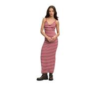 Superdry Robe Longue Sans Manches Stripe Rib Jersey