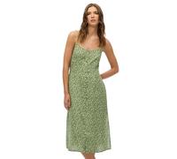 Superdry Robe midi imprimée à boutons sans manches Vert XS Femme