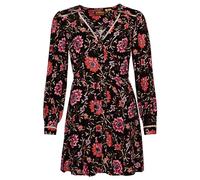 Superdry Robe Printed V Neck Mini Tea Dress Mori Floral Brown 10 Femme, Mori Floral Brown, 38