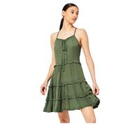 Superdry Robe caraco brodée femme Vintage Vert Taille S