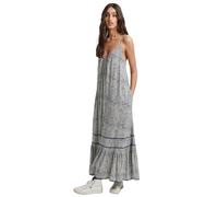 Robe caraco longue femme Superdry Bleu XS