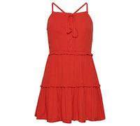 Superdry Robe Vintage avec Broderie Cami - Rouge américain - Taille S