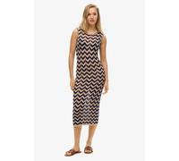 Superdry Robes en maille beige / marine, Taille XL