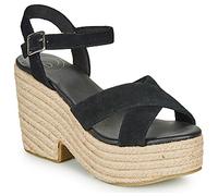 Superdry Sandales compensées HIGH ESPADRILLE SANDAL in Noir 36
