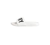 Superdry Sandales coulissantes pour femme Code Core Pool, Noir optique, Medium