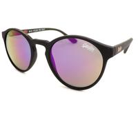Superdry Saratoga Soleil Caoutchouté Noir/Multi Couches Lentilles en Miroir 104