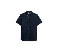 Superdry, Shirt Oxford S/S Shirt, M4010944A, Eclipse Navy, M, Man, Adulto