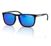 Superdry SHOCKWAVE Lunettes de Soleil 187 Caoutchouté Noir/Bleu Violet Miroir