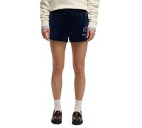 Superdry – Short femme en velours Country Club Bleu M