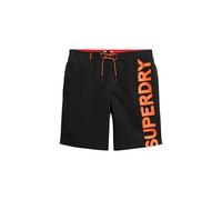 Superdry Short de bain classique avec logo de 48,3 cm, Noir , L