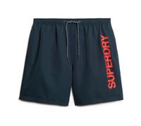 Superdry - Short de bain graphique en polyester bleu - Homme - Maillots de bain - Bleu - Taille: M