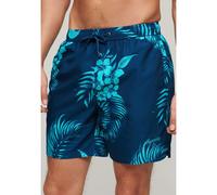 Superdry Hawaiian Print 17´´ Swimming Shorts Bleu S Homme
