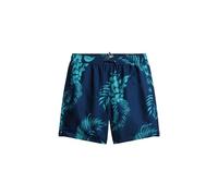 Superdry Short de bain imprimé hawaïen recyclé 43,2 cm - Bleu marine, Imprimé palmier bleu marine, M