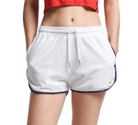 Short rayÃ© en coton bio femme Superdry vintage Blanc M