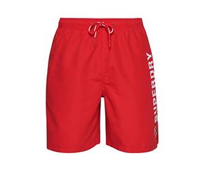 Superdry Short W2-Swim pour Homme Code APPLQUE 19" Rouge Risk Taille XL