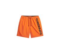 Superdry Shorts de bain orange / noir, Taille XL