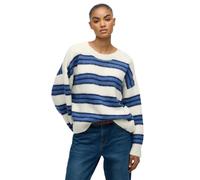 Superdry Slouchy Brushed Stripe Sweater Blanc,Bleu XS Femme