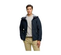 Superdry - Softshell Tech Hooded Jacket - Homme - Sport - Bleu - Taille: L
