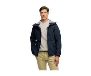 Superdry - Softshell Tech Hooded Jacket - Homme - Sport - Bleu - Taille: XL