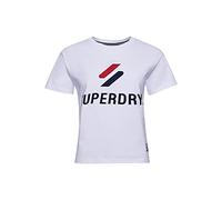 Superdry Sportstyle Classic Tee T-Shirt, Optic, M Femme