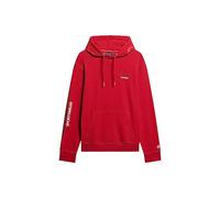 Superdry Sportswear Logo Loose Hood Maillot de survêtement, Rouge, M Homme