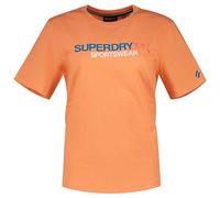 Superdry Sportswear Logo Relaxed Tee Fusion Corail 14 Femme, Orange