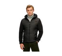 Superdry - Storm Fleece Hybrid Jacket - Homme - Vestes - Noir - Taille: L