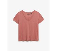 Superdry - Studios Slub Emb Vee Tee - T-shirt femme Native Rose - UK 8 - XS