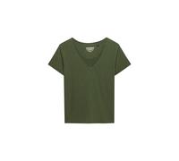 Superdry Studios Slub EMB Vee Tee T-Shirt, Four Leaf Clover, 44 Women's
