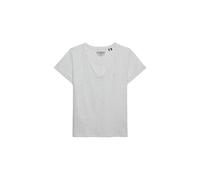Superdry Studios Slub EMB Vee Tee T-Shirt, Gris étoilé, 42 Femmes