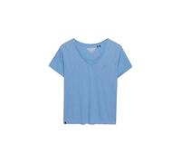 Superdry T-shirt Studios Slub brodé col V manches courtes Bleu M Femme