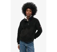Superdry - Super Soft Popper Neck Teddy Fleece - Polaire femme Black - L