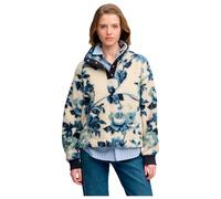 Superdry - Super Soft Printed Half Button Button Blue Peonies Aop - 14 - Polaire