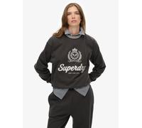 Superdry Superdry Black Country Club Loose Crew Sweatshirt