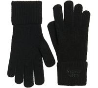 Superdry Superdry Black Soft Rib Knit Gloves