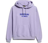 Superdry Superdry Dull Purple Sport Luxe Loose Hoodie
