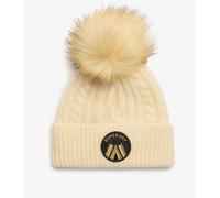 Superdry Superdry Oatmeal White Cable Luxe Knit Beanie Hat