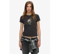 Superdry Superdry Petit 100% Coton Tattoo Rhinestone T-shirt ajusté
