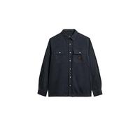 Superdry Surchemise en toile pour homme, bleu marine, XXL