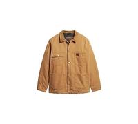 Superdry SURPLUS M5011880A 4 POCKET CHORE JACKET Denim Co Tobacco Brown Taille 2XL, Denim Co Tobacco Brown, XXL