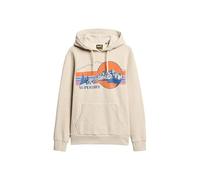 Superdry Sweat à capuche à rayures pour extérieur, 2XL, gris, XXL